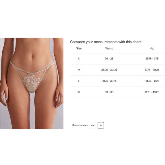 Sexy - Luxe String From Jennifer Lopez’s Intimates Collection in Beige - Picture 10 of 12